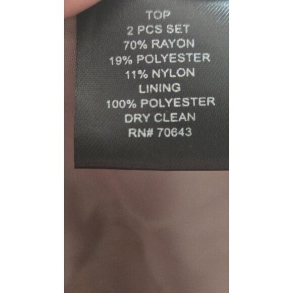 Jessica Howard Petite Beige gold metallic shimmery 3/4-Sleeve Jacket 6P - Picture 6 of 6